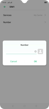 Key in +61414121121 and press OK.