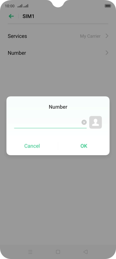 Key in +61414121121 and press OK.