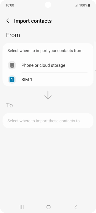 Press the name of the SIM.