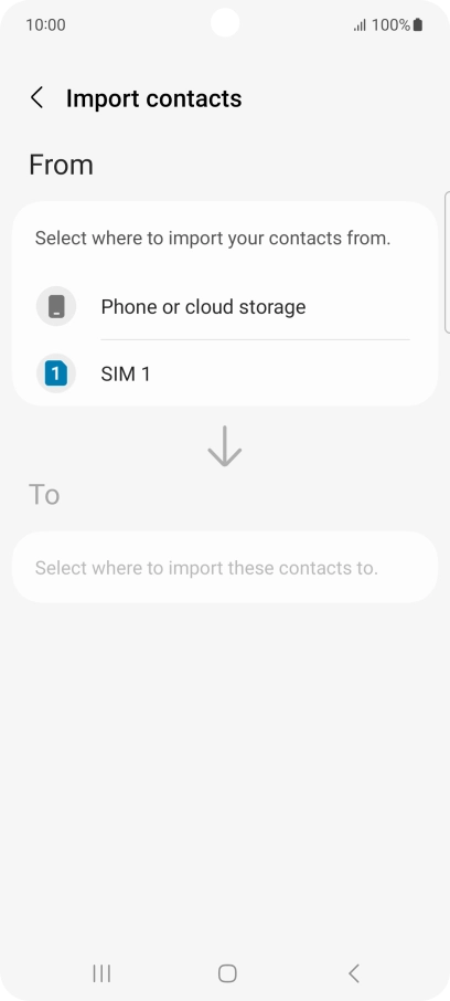 Press the name of the SIM.