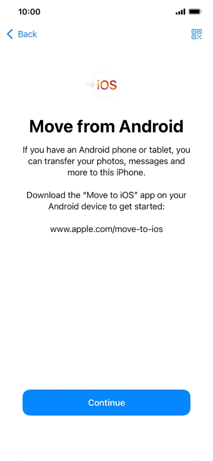 To transfer content to your phone, you need to install the app 