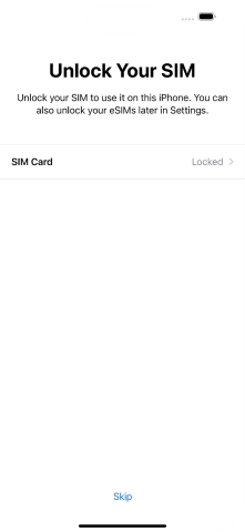 Press SIM Card.