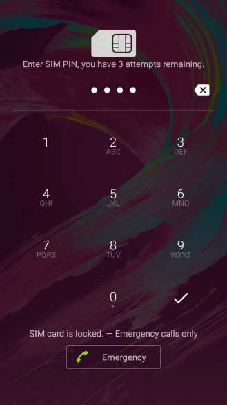 If you're asked to key in your PIN, do so and press the confirm icon.