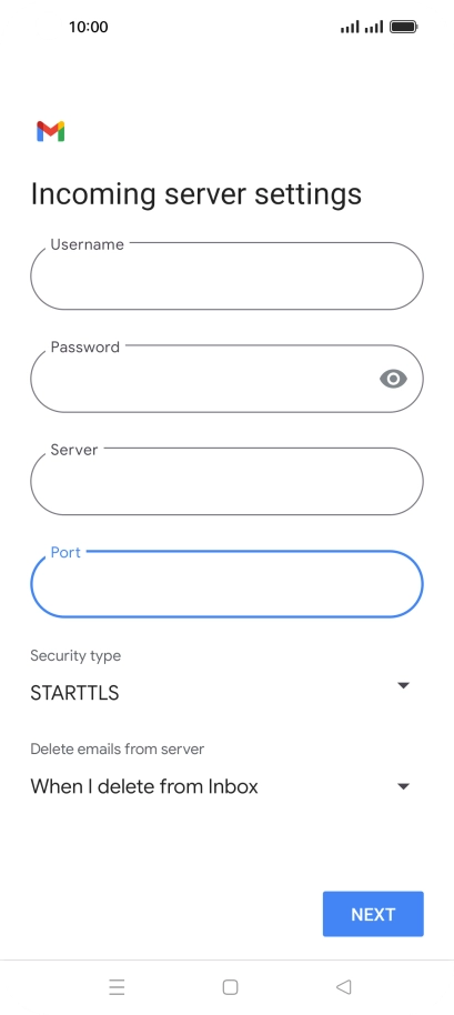 Press the drop down list below 