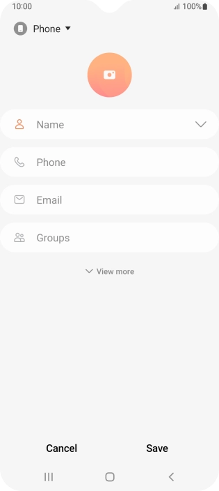 Press the address book drop down list.