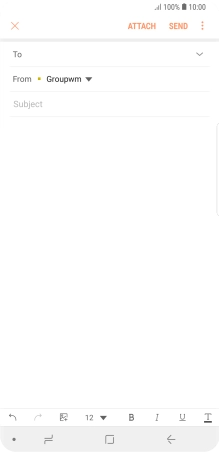 Press the field next to 