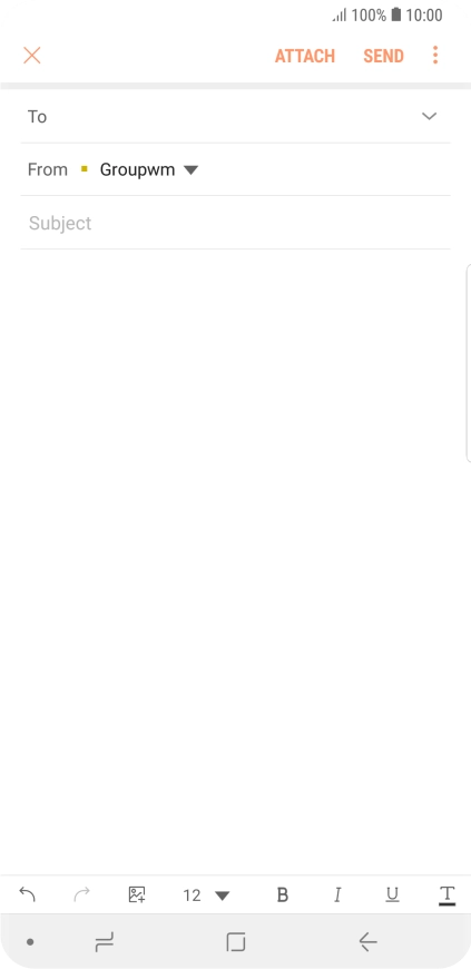 Press the field next to 