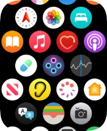 Press the music player icon.