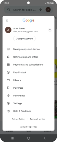Press Manage apps and device.