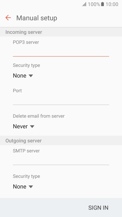 Press the drop down list below 