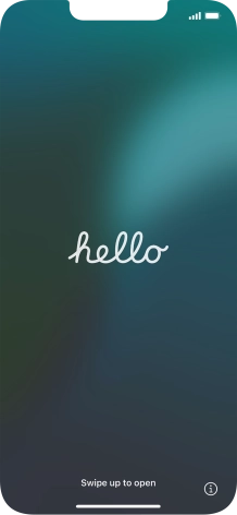 Slide your finger upwards starting from the bottom of the screen.