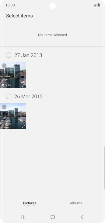 Press the required picture.