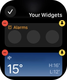 Press the confirm icon.
