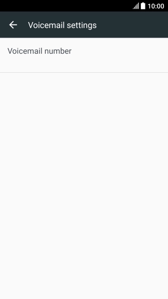 Press Voicemail number.