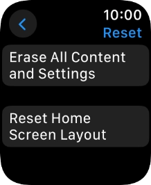 Press Erase All Content and Settings.
