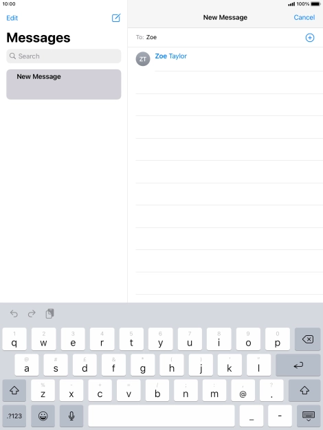 Press the required contact.