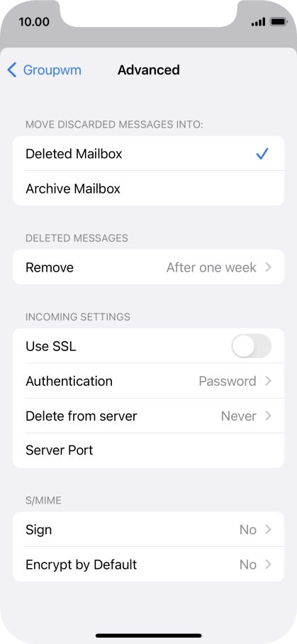 Press Authentication.