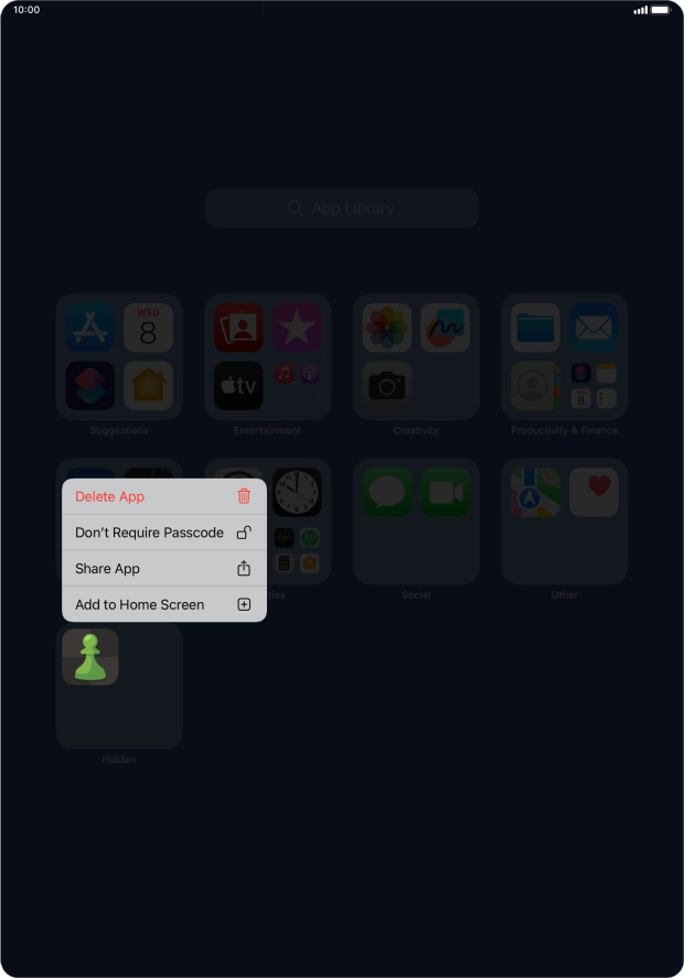 Press Don't Require Passcode.