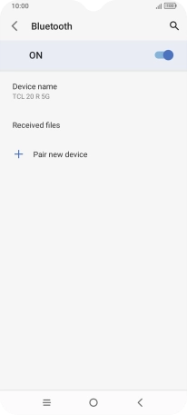 Press Pair new device.