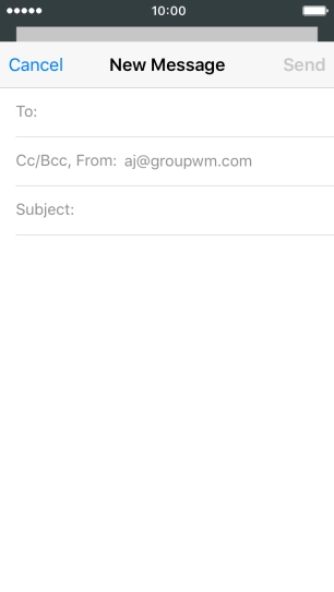 Press To and key in the first letters of the recipient's name.