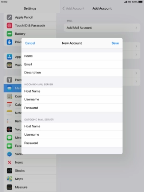 Press Save. Your email account has now been set up. To select more settings for incoming and outgoing server, proceed with the following steps.