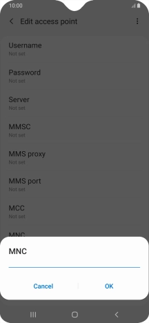 Key in 03 and press OK.