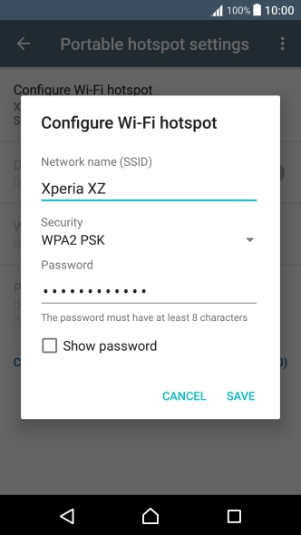 Press the field below 