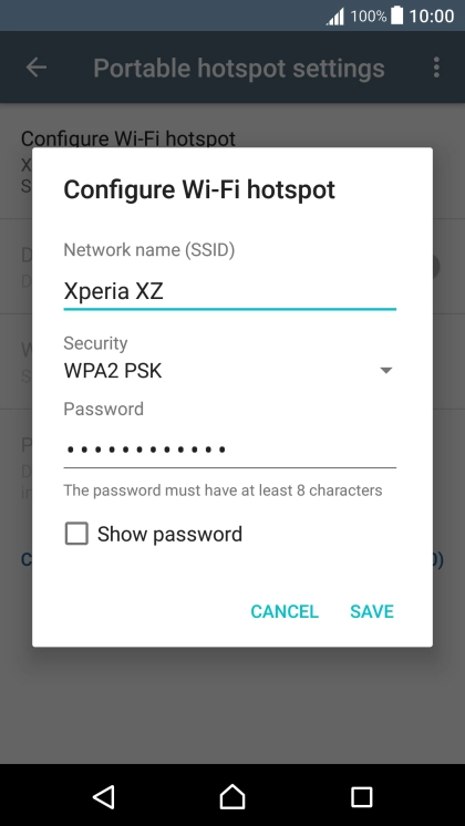 Press the field below 