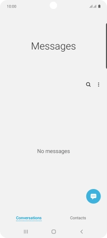 Press the menu icon.