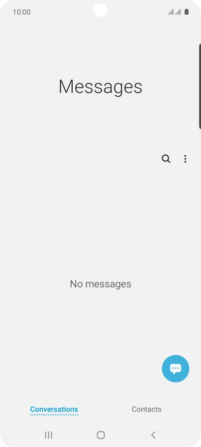 Press the menu icon.