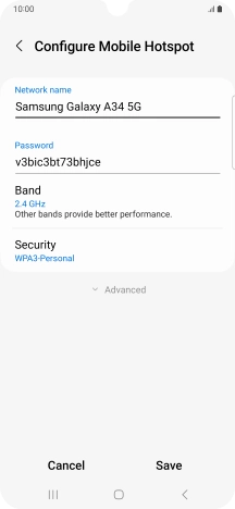Press the field below 