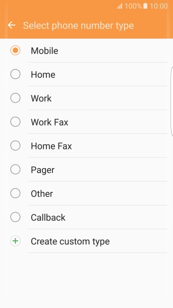 Press the required number type.