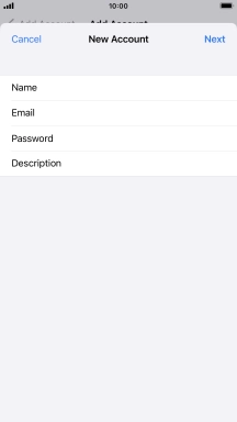 Press Description and key in the required name.