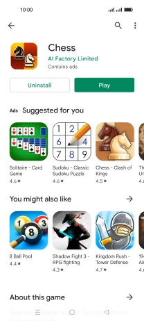 Press the Home key to return to the home screen.