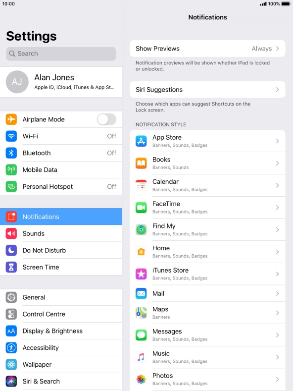 Press Show Previews.