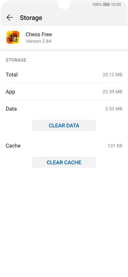 Press CLEAR CACHE.
