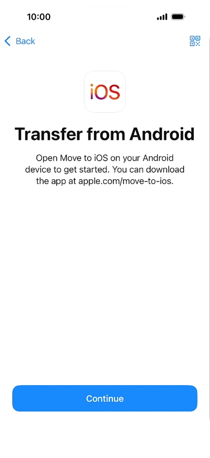 To transfer content to your phone, you need to install the app 