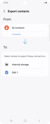 Press the name of the SIM.