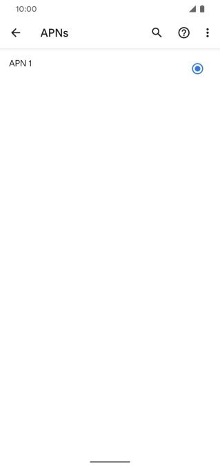 Press the menu icon.