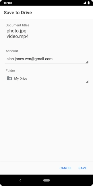 Press the field below 