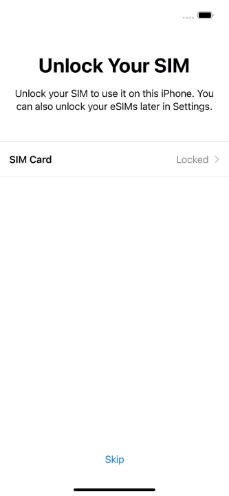 Press SIM Card.