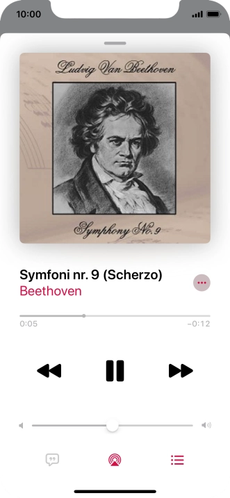 Press arrow right to go to the next audio file.