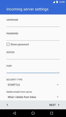 Press the drop down list below 