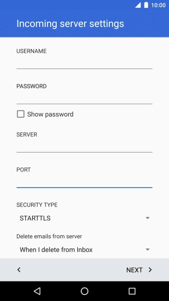 Press the drop down list below 