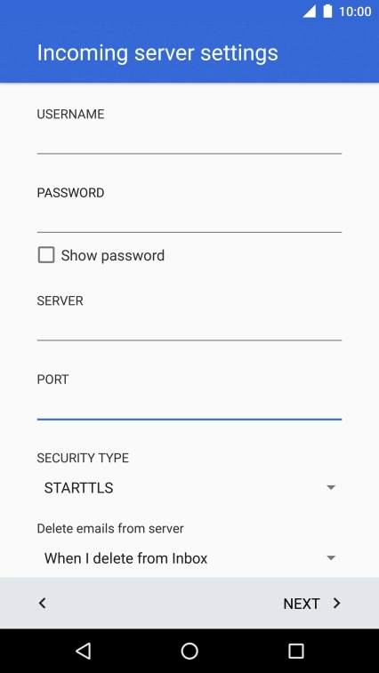 Press the drop down list below 