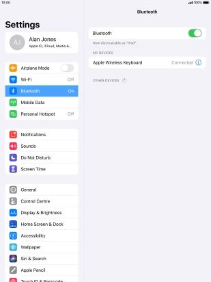 Press the Home key to return to the home screen.