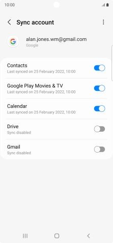 Press the Home key to return to the home screen.