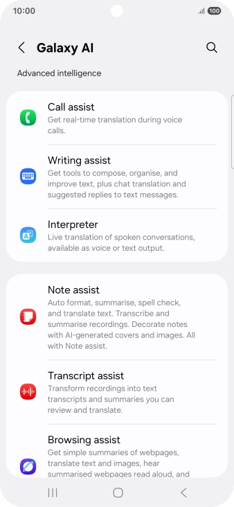 More examples of Galaxy AI usage are now displayed.