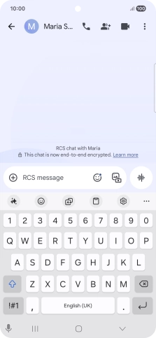 Select an existing conversation or create a new message and press the AI icon.