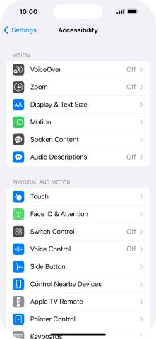 Press the required category below 